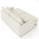 Ver imagem 7 de Sofá Cama Retrátil para Sala de Estar 234cm Una K01 Bouclê Cru - Lyam Decor
