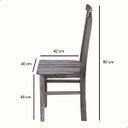 Ver imagem 5 de Conjunto Mesa de Jantar 1,5x1,5 m com 8 Cadeiras Madri Madeira Maciça Mhm