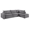 Ver imagem 2 de Sofá Retrátil 6 Lugares 296cm com Chaise a Direita de 91cm Presidente