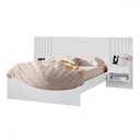 Ver imagem 2 de Cama de Casal Évora 2 Gavetas 100% Mdf Branco Fosco - Pnr Móveis