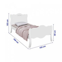 Cama Solteiro Provençal Charlote Divaloto - 3