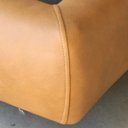 Ver imagem 6 de Conjunto Cabeceira e Base Cama Mônaco Couro Sintético Caramelo Casal