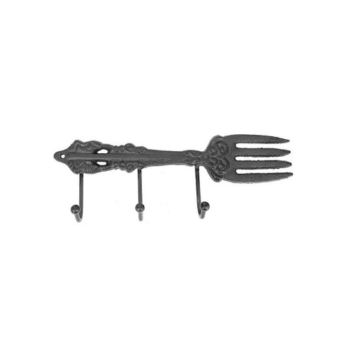 Peça Decorativa Porta Chaves de Ferro Preto 25cm Xy0184 Btc