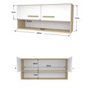 Ver imagem 7 de Armário Aéreo Cozinha Compacta 15mm Modulado - Dubai/branco