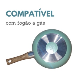 Frigideira Verde Revestimento Cerâmico Antiaderente 24cm Casambiente - 3