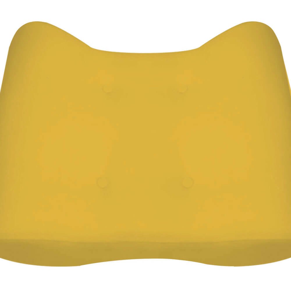 Kit 02 Puff Leticia Suede Amarelo Pés Palito para Closet - 5