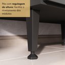 Ver imagem 5 de Paneleiro Armário de Cozinha com Vidro 2 Portas 36cm Milano Multimóveis MP2482 Grafite/Incolor