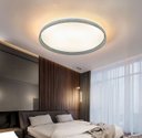 Ver imagem 1 de Lustre Plafon Led 60w Cinza Redondo 40cm Multicor Bivolt