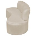 Ver imagem 4 de Kit Sofá Curvo Amsterdã 160cm e 2 Poltronas Luiza Max Bouclé Bege