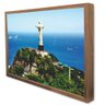 Quadro Decorativo Caixa Cidade Rio de Janeiro - Cristo Redentor Tacolado Moldura Caixa 3cm Branca Se - 4
