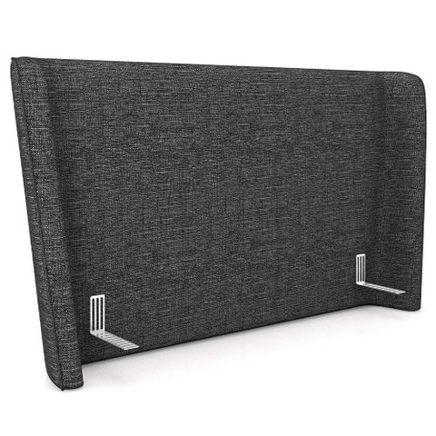 Cabeceira Cama Box King 195cm Nilo P05 Linho Cinza Escuro - Lyam Decor
