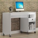 Ver imagem 2 de Mesa para Computador Giga 1 Gaveta Branco - Valdemóveis