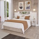 Ver imagem 2 de Cabeceira Lisi com Kit 2 Espelhos Mdf