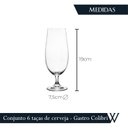 Ver imagem 3 de Conjunto 6 Taças 380ml em Cristal Ecológico para Cerveja - Linha Gastro/colibri Wolff