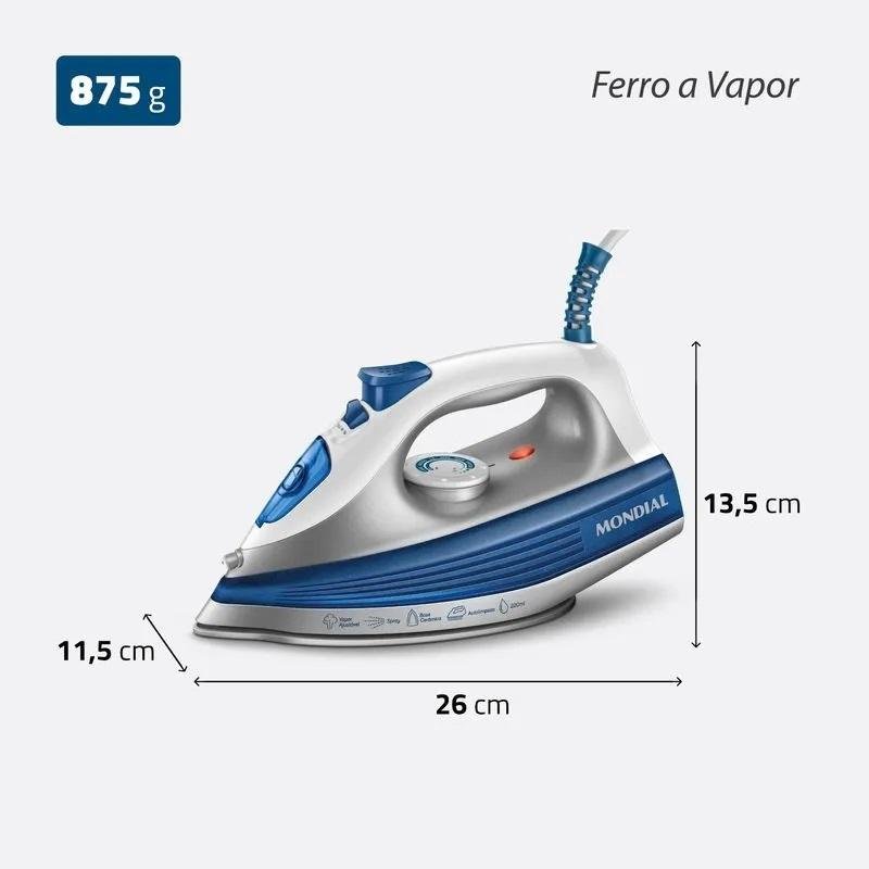 Ferro de Passar À Seco e À Vapor127v Mondial - 3