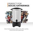 Ver imagem 7 de Elite Gourmet Cafeteira Elétrica de 40 Xícaras com Dispensador Duplo (inox)