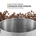 Ver imagem 6 de Elite Gourmet Cafeteira Elétrica de 40 Xícaras com Dispensador Duplo (inox)