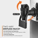 Ver imagem 3 de Elite Gourmet Cafeteira Elétrica de 40 Xícaras com Dispensador Duplo (inox)