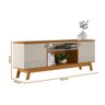 Rack para Tv 75 Polegadas Colorado Nature Off White Linea Brasil - 4