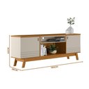 Ver imagem 4 de Rack para Tv 75 Polegadas Colorado Nature Off White Linea Brasil