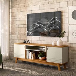 Rack Para Tv 75 Polegadas Colorado Nature Off White Linea Brasil - 1