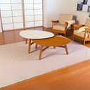 Ver imagem 2 de Mesa de Centro para Sala Organica Manaus Base Madeira Kit 2