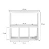 Nicho Decorativo Organizador para Banheiro Branco 40cm Nancy - 4
