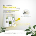 Ver imagem 3 de Nicho Decorativo Organizador para Banheiro Branco 40cm Nancy