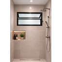 Ver imagem 4 de Vitro Basculante 40x100 Alumínio Preto Vidro Liso