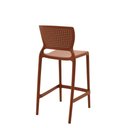 Ver imagem 5 de Cadeira Tramontina Safira Alta Bar em Polipropileno e Fibra de Vidro Terracota