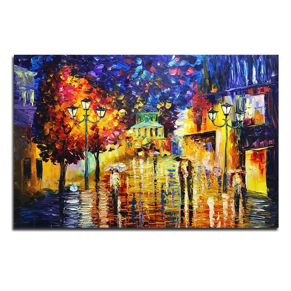 Quadro Pintura Tela movimentadas abstrato imagens 5399: 90cm (A) x 140cm (L) - 2
