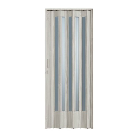 Porta Sanfonada de PVC Translucido 210cm x 72cm Plastporta Bcf Marrom/Pecan com