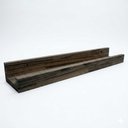Ver imagem 1 de Prateleira de Parede Tipo Calha 60cm em Madeira Pinus Tabaco