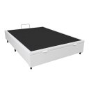 Ver imagem 2 de Base de Cama Box com Baú Viuva ou Casal em Corino - Branco - Viúva