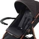 Ver imagem 5 de Carrinho de Bebê Burigotto Cr3 de 0 até 15kg para Passeio Cinza Escuro com Cobre