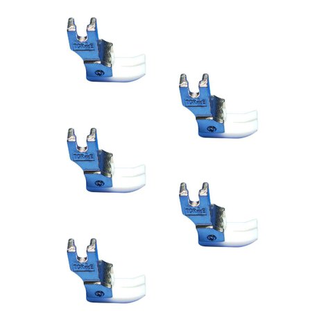 05 Pé Calcador de Teflon Pesponto Compensado para Maquina Reta Industrial Lado Direito 2mm Tcr-1/16e