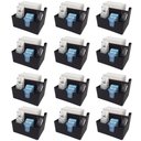 Ver imagem 1 de Kit 12 Porta Sachês Guardanapos Açúcar Organizadores Bancada Preto Coza