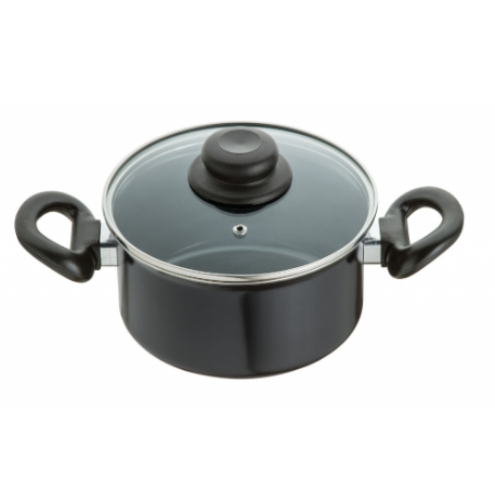 Conjunto Panelas 3 Peças Preto Indução Cooktop Elétrico Á Gás - 2