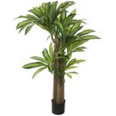 Ver imagem 1 de Planta Artificial Arvore Dracena Pau D'agua Real Toque C/pote Pu X130 Verde Creme 1,3m