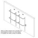 Ver imagem 2 de Arara cabideiro aramado trilho parede closet loja suspenso Br 2,50 m