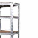 Ver imagem 4 de Estante Metal Canto 1000030 5 Prateleiras 5 Nichos Aço Inox Worker