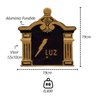 Visor Leitura Luz Vila Rica Ouro Alumínio Fundido 19x19cm Metal Mig 221mtm - 2