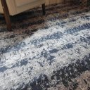 Ver imagem 3 de Tapete Azul Mesclado Antiderrapante Algodão Jacquard 200x250cm Mesa De Jantar