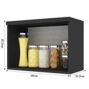 Ver imagem 2 de Armário Suspenso de Cozinha 60cm 1 Porta Multiuso Onix