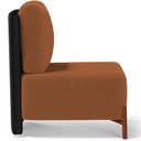 Ver imagem 3 de Kit 02 Poltronas Decorativas Sala Estar Living Hungria L02 Couríssimo Preto Bouclê Terracota -