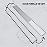 Kit Ralo Linear Banheiro 5x60 + Ralo 10x10 Inox Oculto Branco Box Lavabo Dentro e Fora - 5