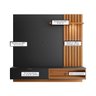 Painel Suspenso Tocantins 1.6 Para Tv 60'' com 1 Porta 1 Nicho e Prateleira Preto Fosco Noce Milano  - 3