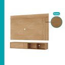 Ver imagem 4 de Conjunto Rack e Painel de TV Cedro Linea 160cm MDP com Porta Correr Marrom Móveis Carraro