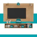 Ver imagem 5 de Conjunto Rack e Painel de TV Cedro Linea 160cm MDP com Porta Correr Marrom Móveis Carraro