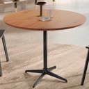 Ver imagem 2 de Mesa de Jantar Sofia Castanho com Pés em Metal Preto Lar Flex